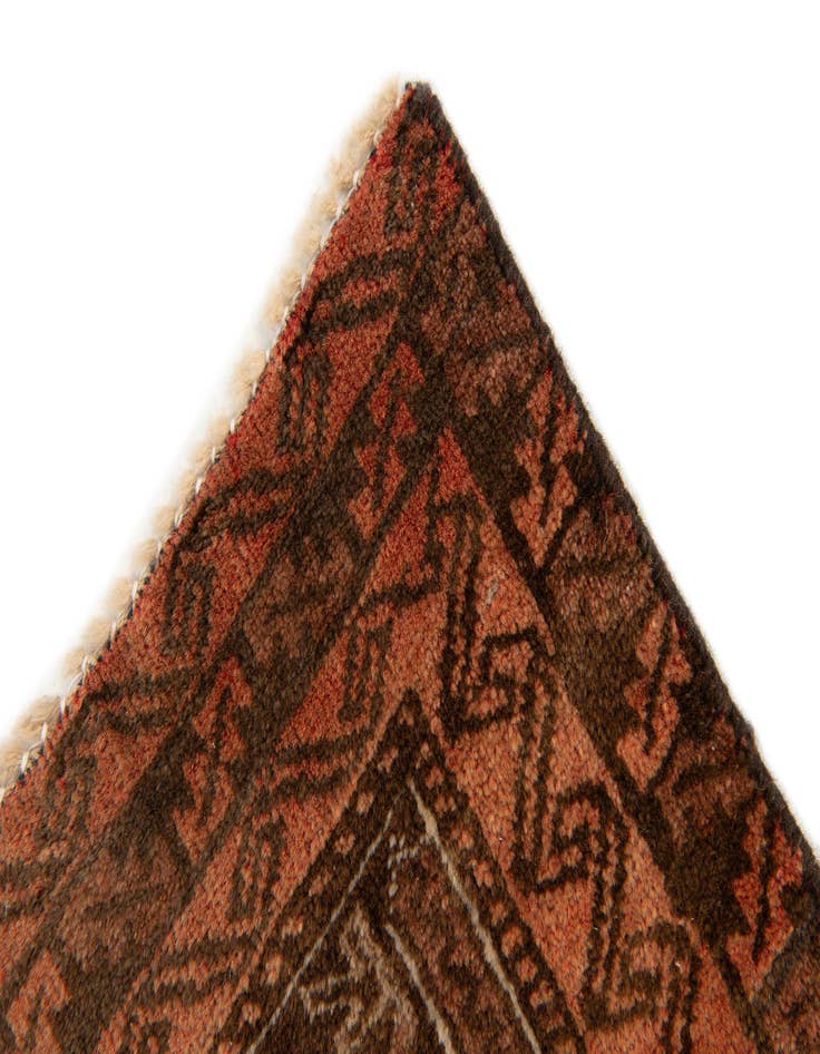 Detail image of  2' 5 x 4' 2  Hand Knotted Balouch Wool Rug