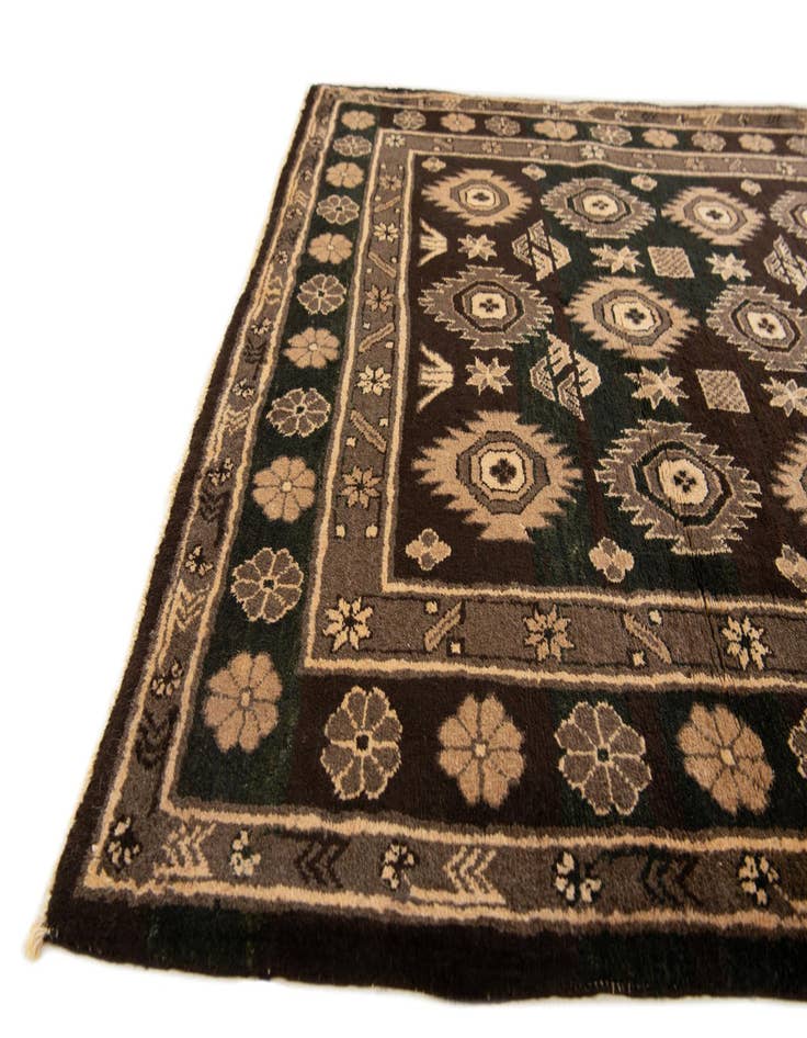 Detail image of  4' x 5' 9  Hand Knotted Balouch Wool Rug