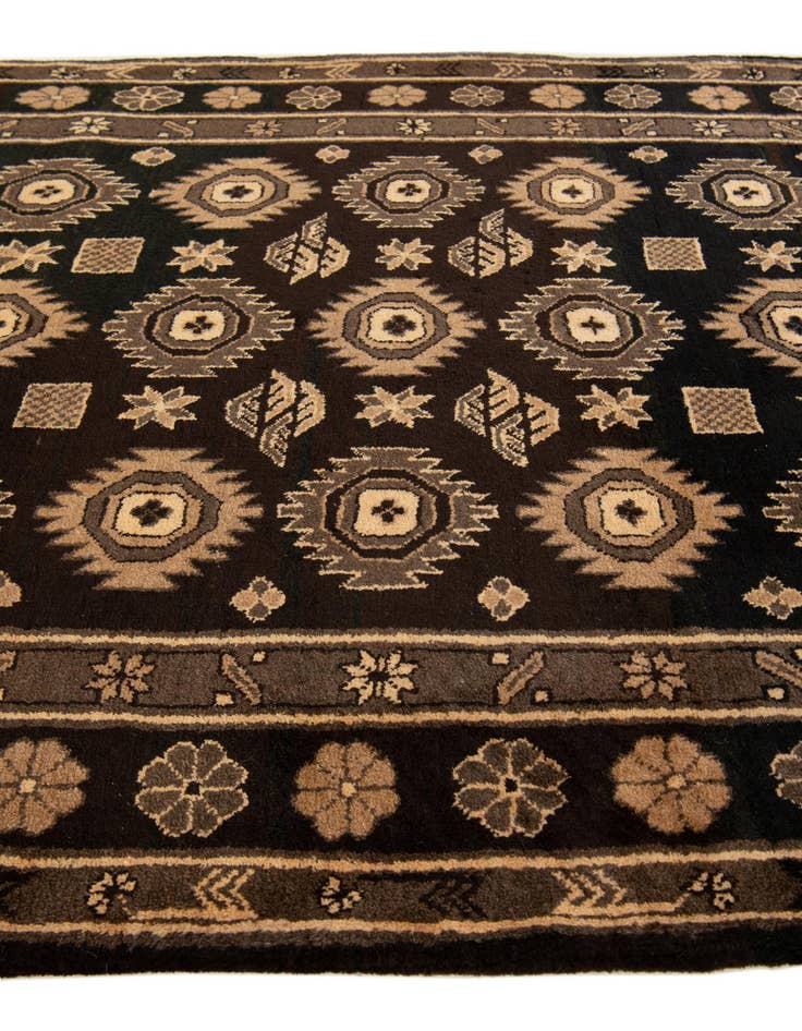 Detail image of  4' x 5' 9  Hand Knotted Balouch Wool Rug