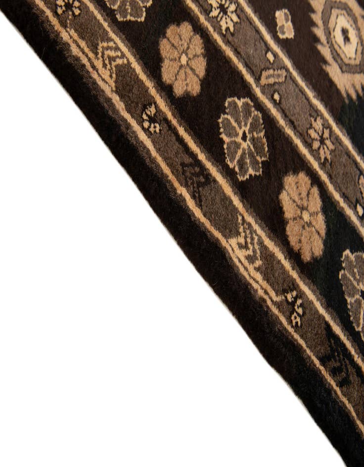 Detail image of  4' x 5' 9  Hand Knotted Balouch Wool Rug