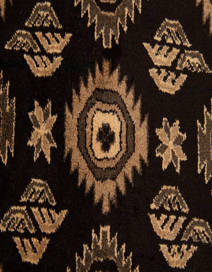 Detail image of  4' x 5' 9  Hand Knotted Balouch Wool Rug