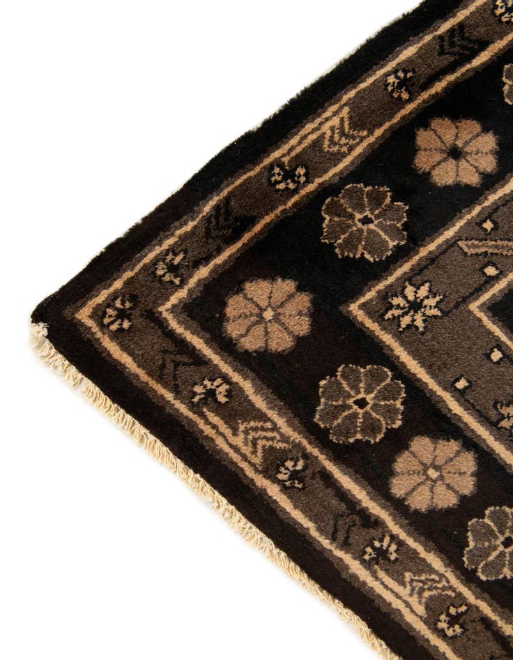 Detail image of  4' x 5' 9  Hand Knotted Balouch Wool Rug