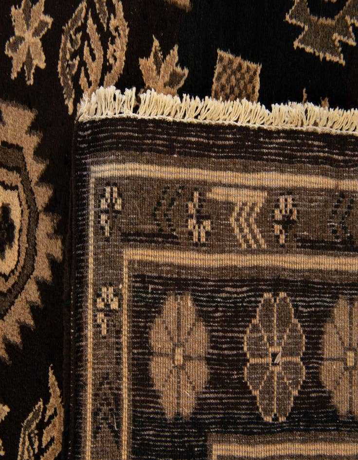 Detail image of  4' x 5' 9  Hand Knotted Balouch Wool Rug