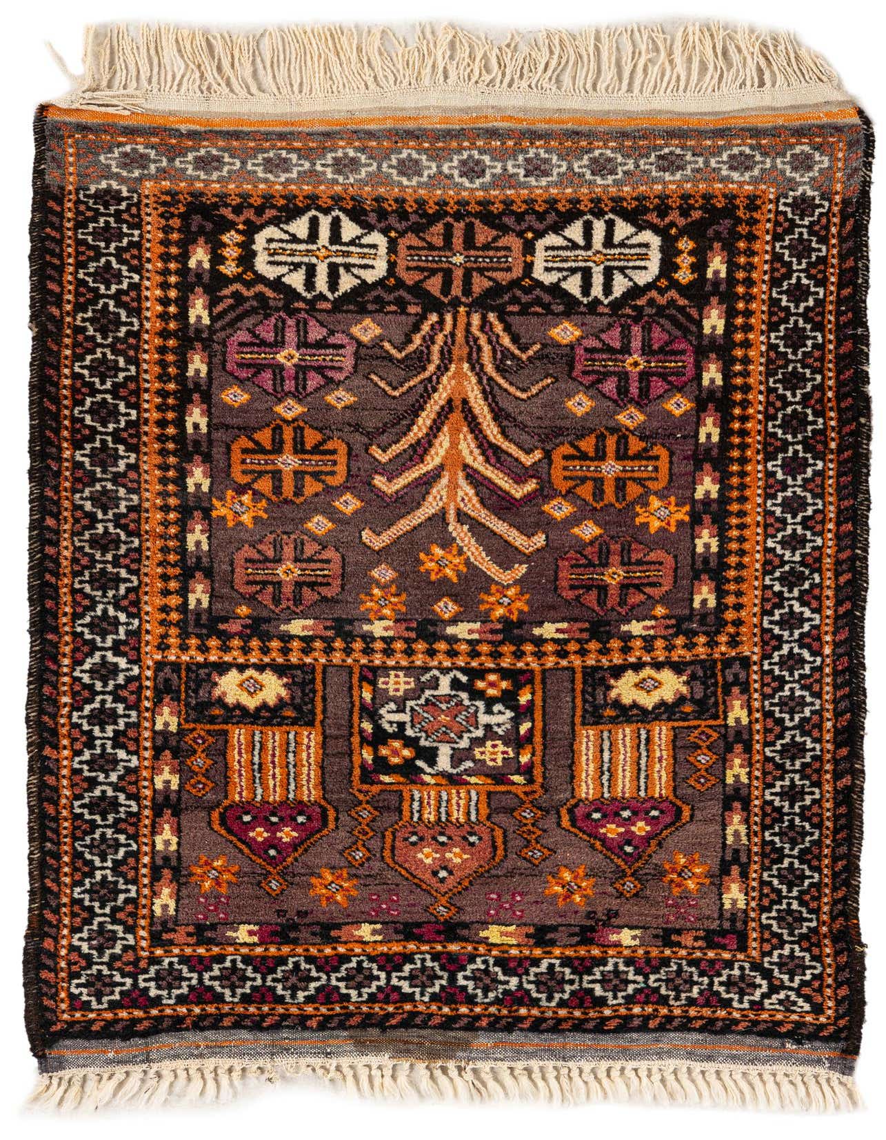 Primary image  2' 8 x 3' 10  Hand Knotted Balouch Persian Wool Rug