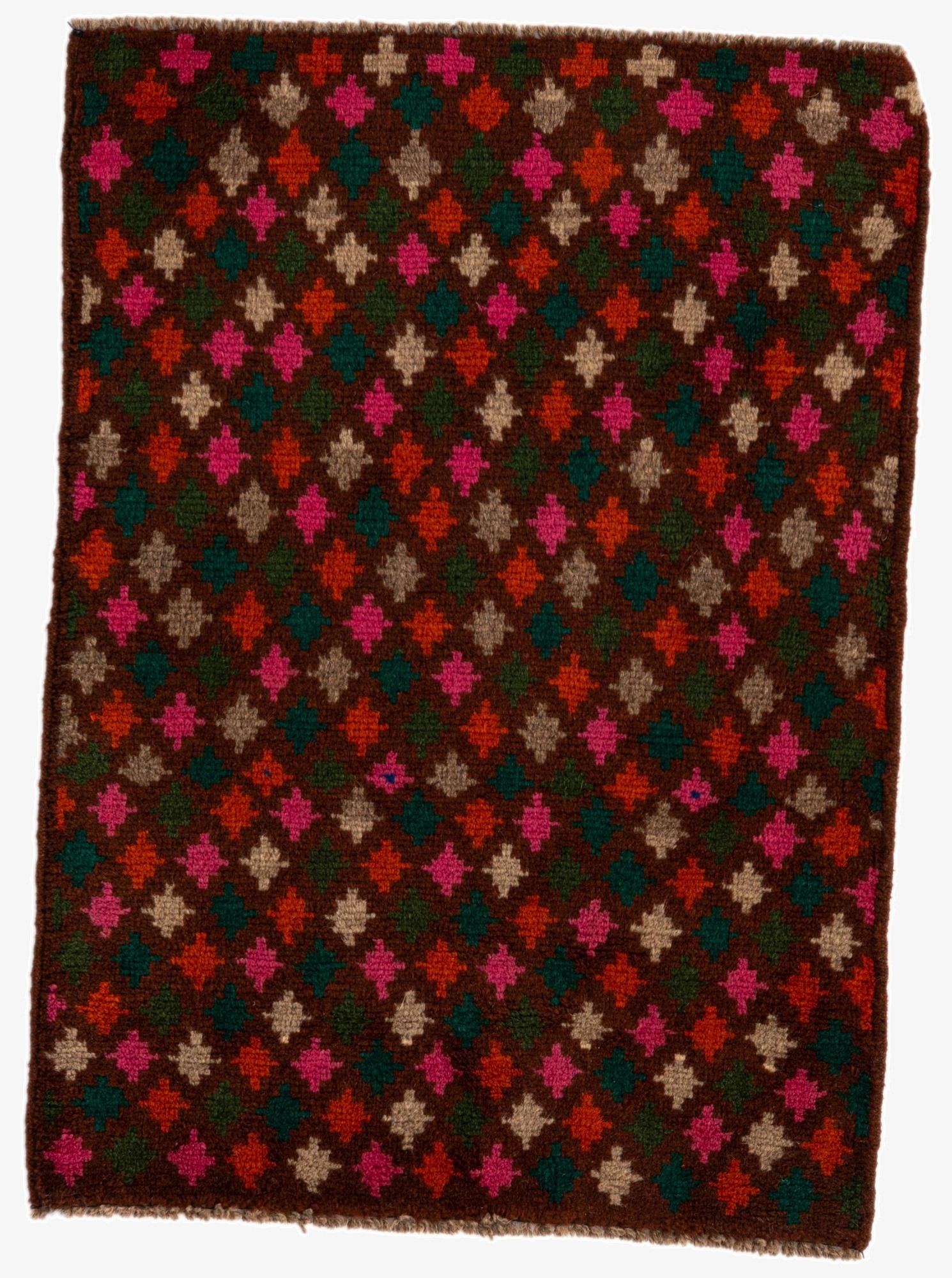  2' x 3'  Hand Knotted Balouch Wool Rug