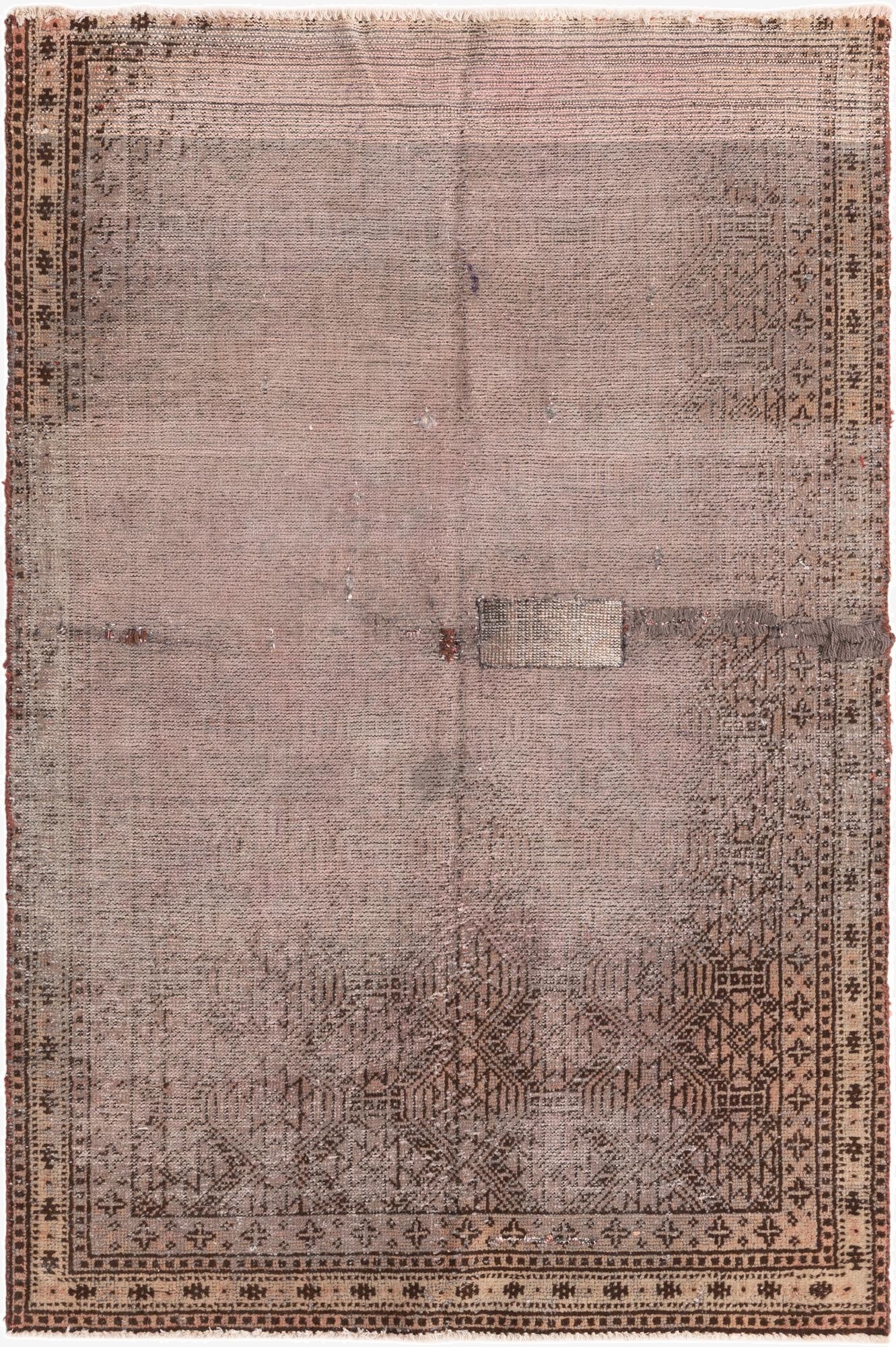  3' 9 x 5' 10  Hand Knotted Balouch Persian Wool Rug