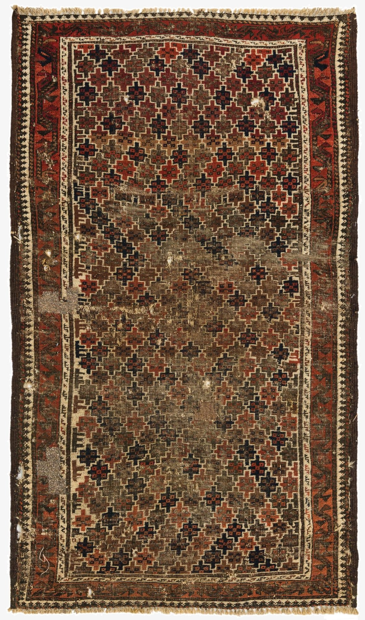  3' x 5'  Hand Knotted Balouch Persian Wool Rug