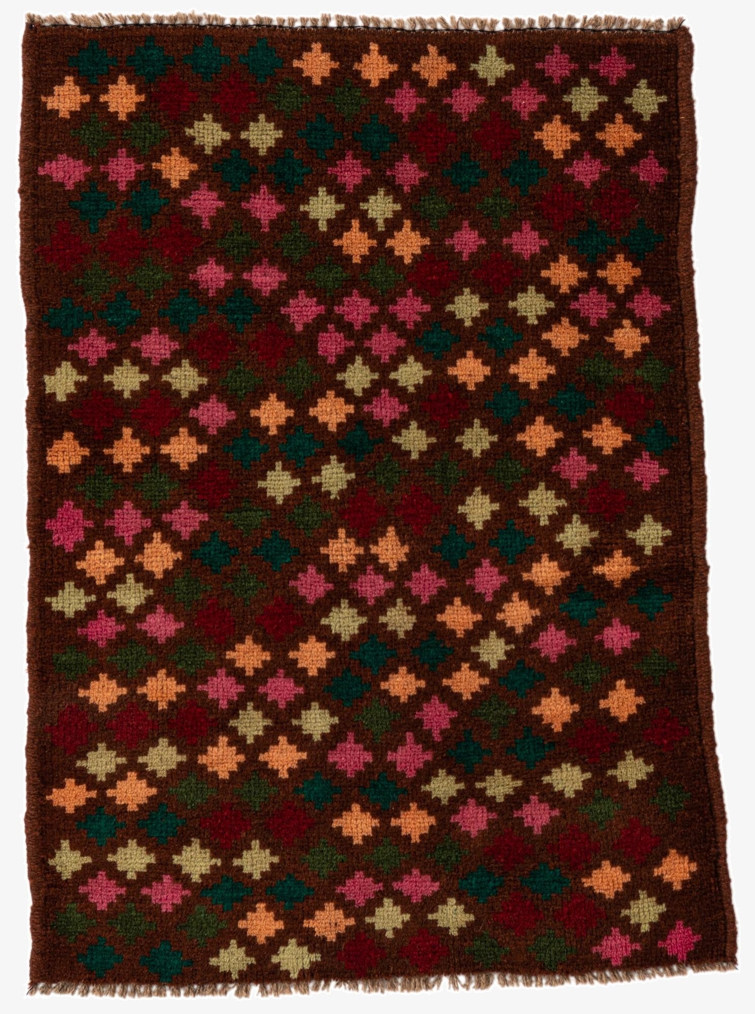  2' 1 x 3'  Hand Knotted Balouch Wool Rug