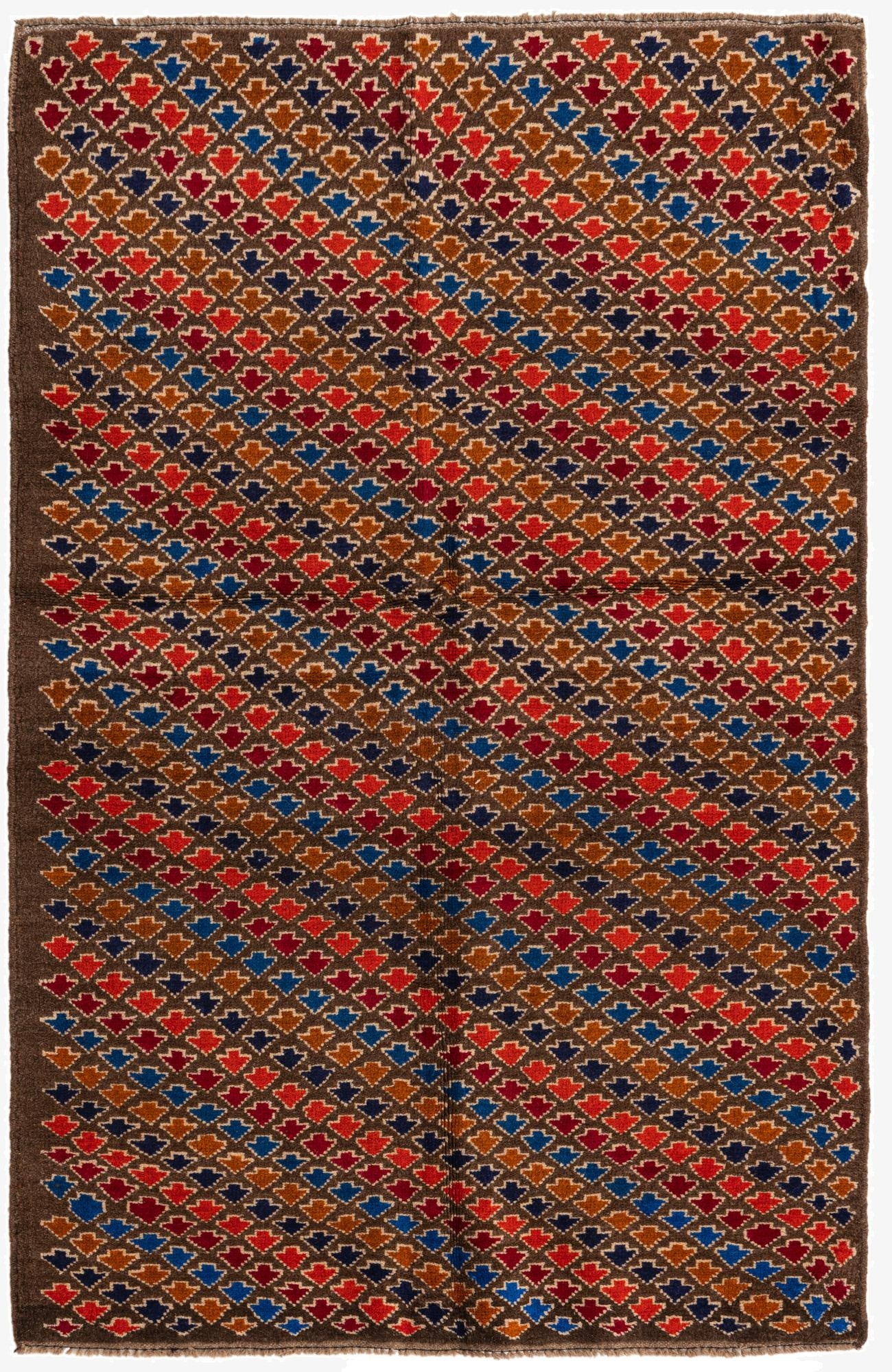  3' 9 x 5' 9  Hand Knotted Balouch Wool Rug