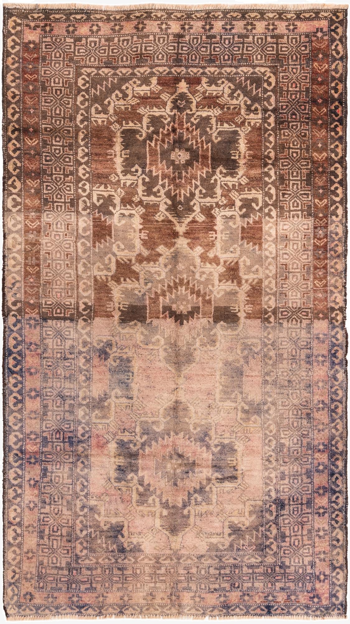 3' 9 x 6' 9  Hand Knotted Balouch Persian Wool Rug