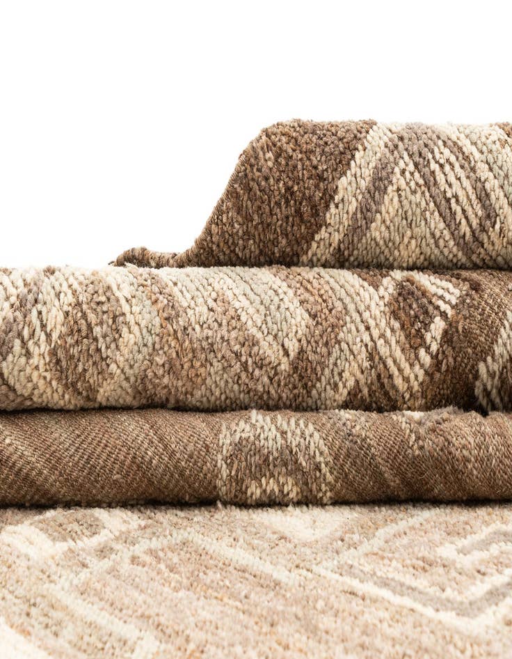 Detail image of  9' 1 x 12' 4  Hand Knotted Beni Marok Rug