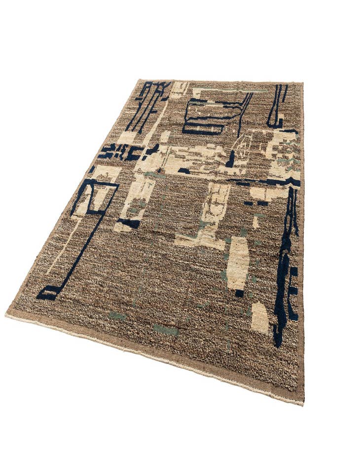 Detail image of  8' 3 x 10' 1  Hand Knotted Beni Marok Rug