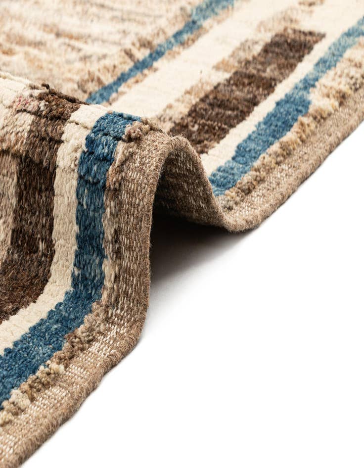 Detail image of  9' 1 x 12' 2  Hand Knotted Beni Marok Rug