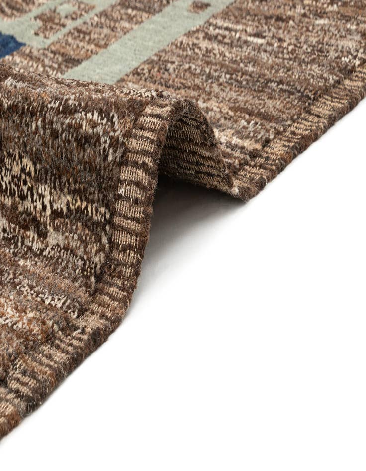 Detail image of  10' x 14' 4  Hand Knotted Beni Marok Rug