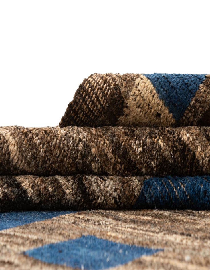 Detail image of  9' 3 x 12' 8  Hand Knotted Beni Marok Rug