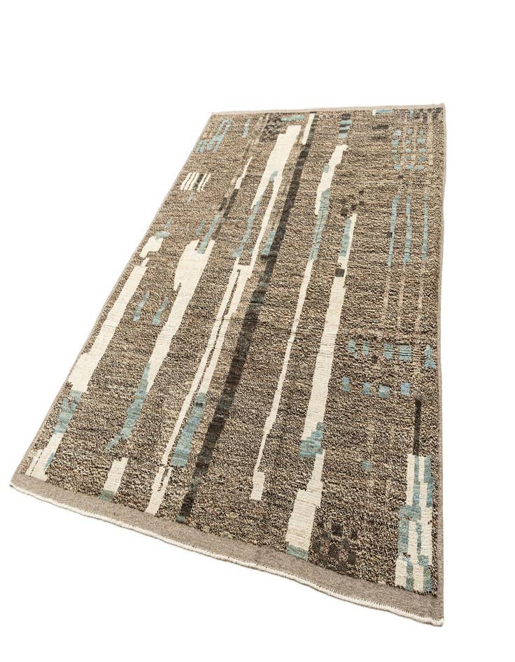 Detail image of  7' 11 x 10' 4  Hand Knotted Beni Marok Rug