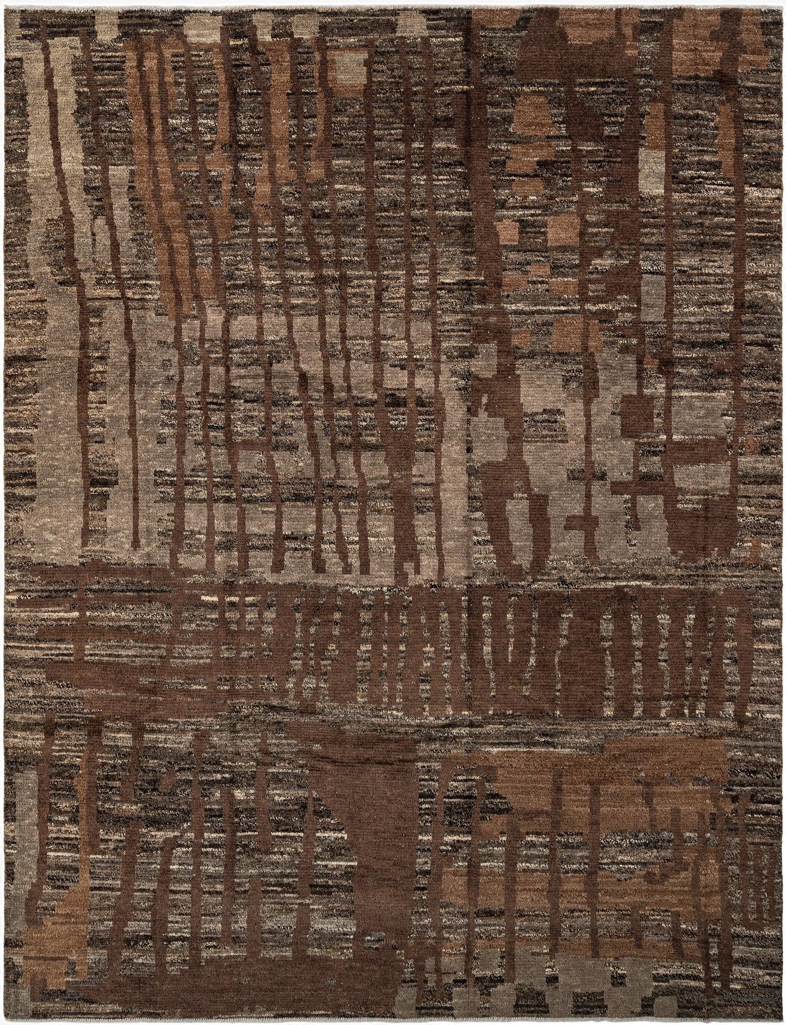  9' x 11' 11  Hand Knotted Beni Marok Rug