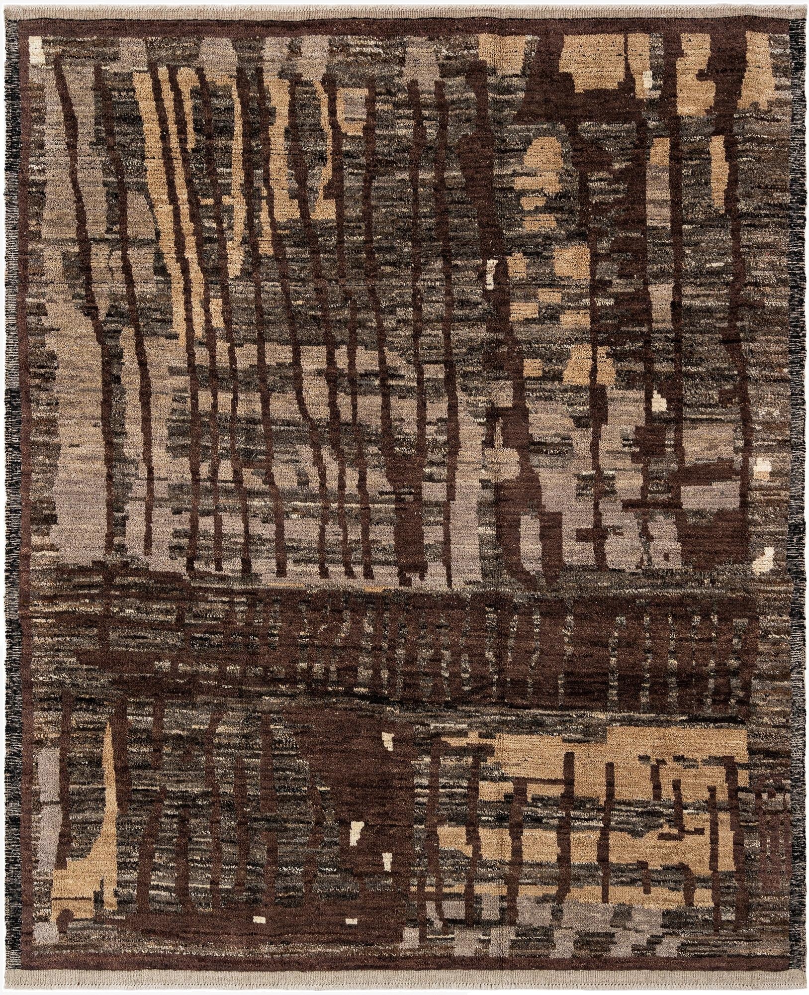  8' 4 x 10' 2  Hand Knotted Beni Marok Rug