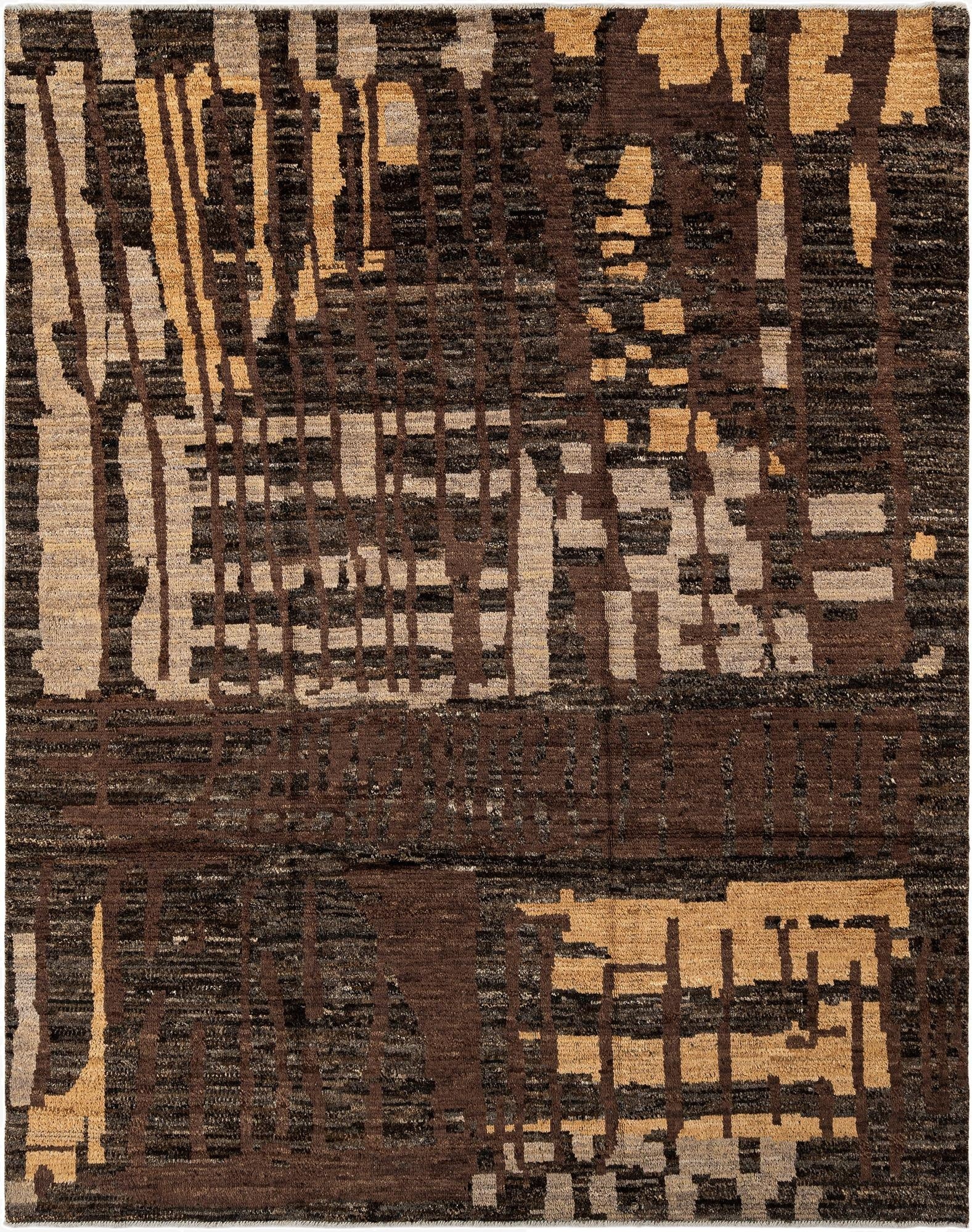  7' 9 x 9' 11  Hand Knotted Beni Marok Rug