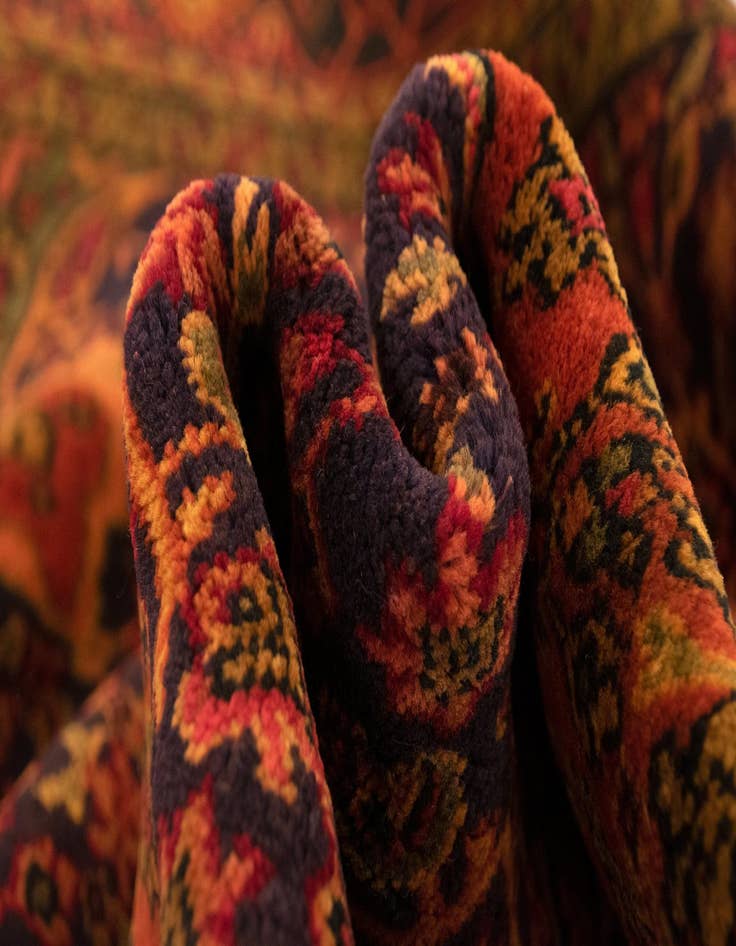 Detail image of  6' 8 x 9' 8  Hand Knotted Bidjar Persian Wool Rug