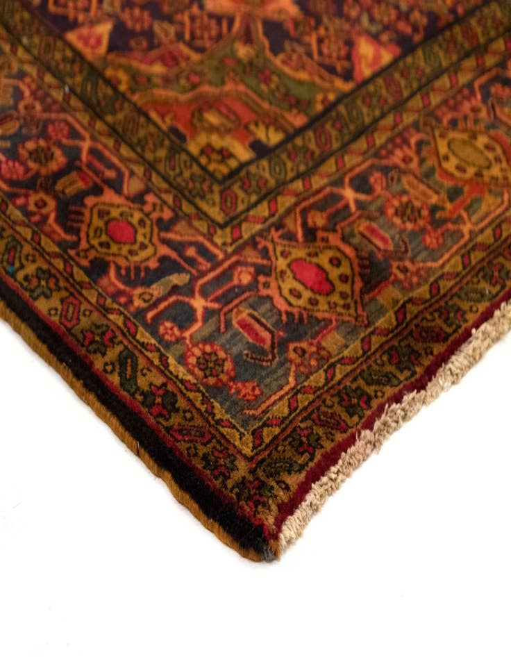 Detail image of  6' 8 x 9' 8  Hand Knotted Bidjar Persian Wool Rug