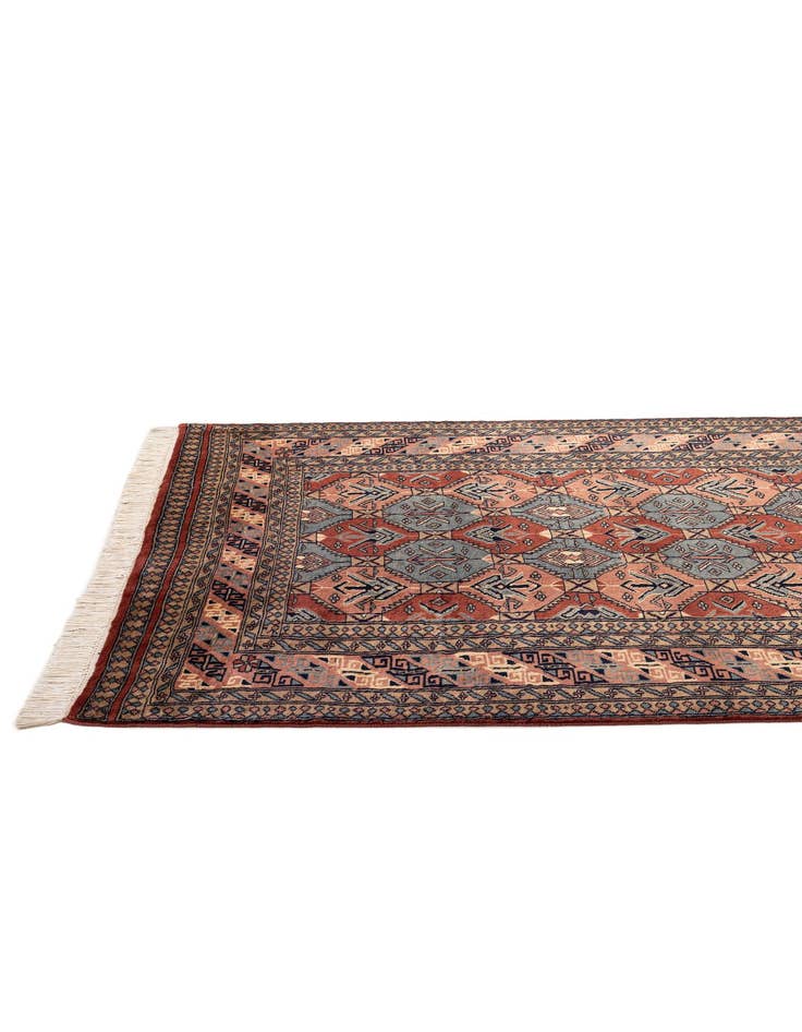 Detail image of  4' 3 x 6'  Hand Knotted Bokhara Oriental Wool Rug