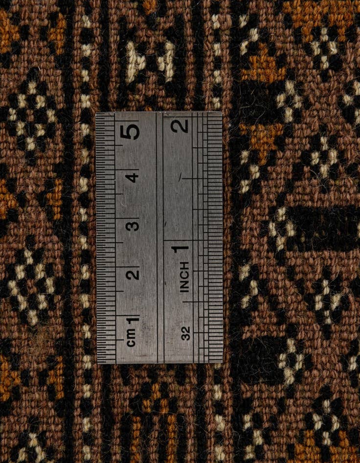 Detail image of  4' 3 x 5' 10  Hand Knotted Bokhara Oriental Wool Rug