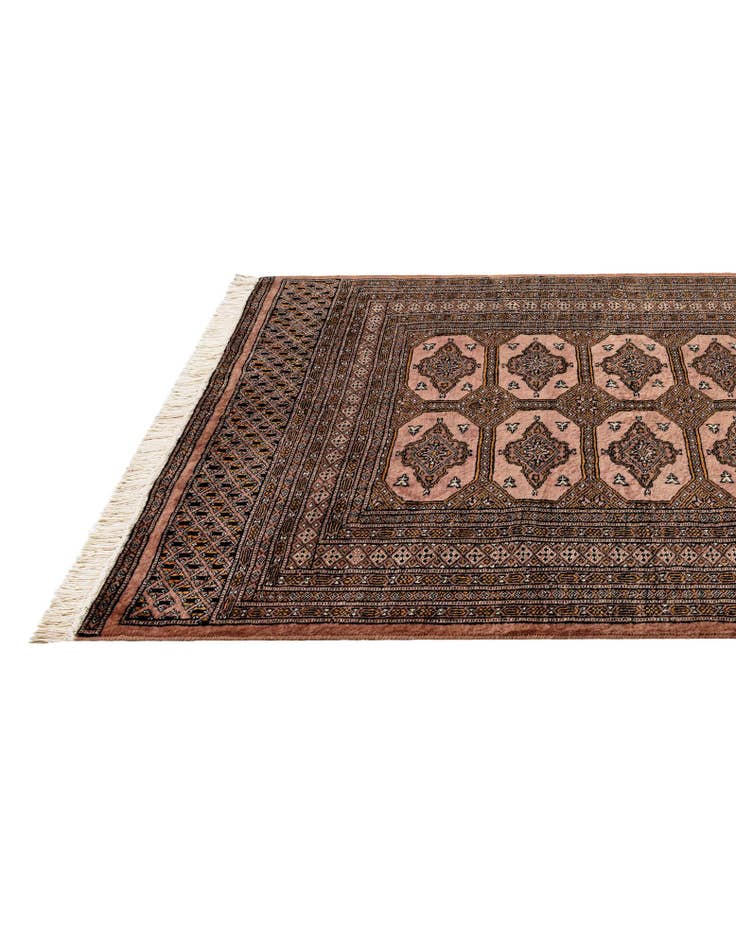 Detail image of  4' 3 x 5' 10  Hand Knotted Bokhara Oriental Wool Rug