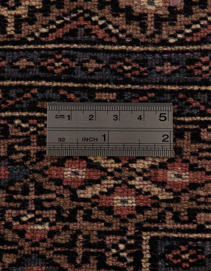 Detail image of  4' 2 x 6' 6  Hand Knotted Bokhara Oriental Wool Rug