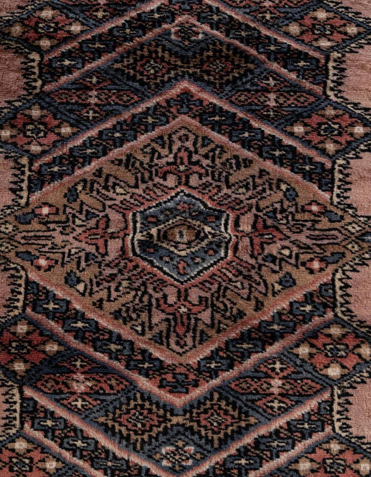 Detail image of  4' 2 x 6' 6  Hand Knotted Bokhara Oriental Wool Rug