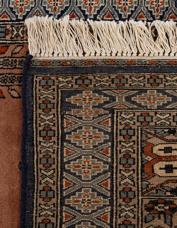 Detail image of  2' 8 x 4' 1  Hand Knotted Bokhara Oriental Wool Rug