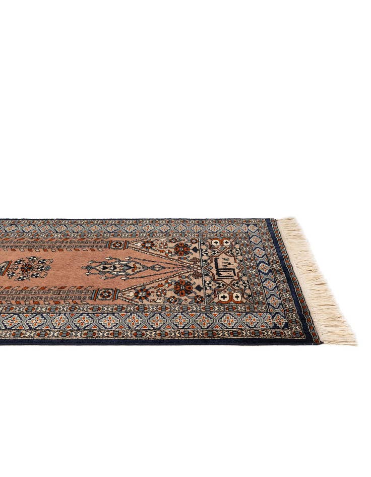 Detail image of  2' 8 x 4' 1  Hand Knotted Bokhara Oriental Wool Rug