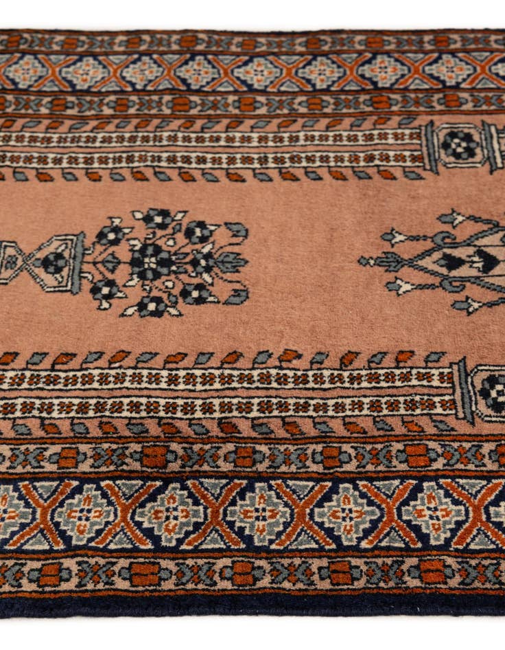 Detail image of  2' 7 x 4' 6  Hand Knotted Bokhara Oriental Wool Rug