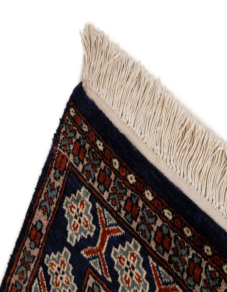 Detail image of  2' 7 x 4' 6  Hand Knotted Bokhara Oriental Wool Rug