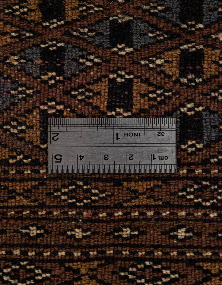 Detail image of  7' 4 x 10' 3  Hand Knotted Bokhara Oriental Wool Rug