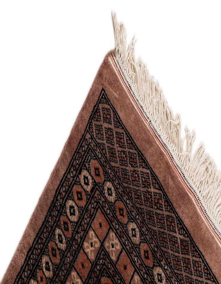 Detail image of  5' 4 x 7' 8  Hand Knotted Bokhara Oriental Wool Rug