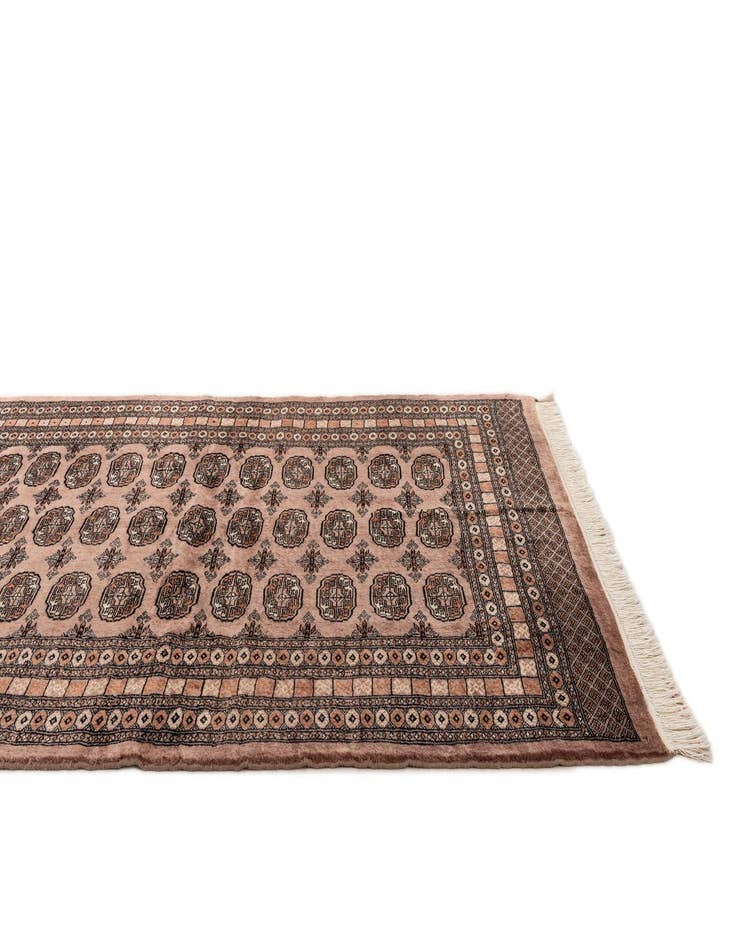 Detail image of  5' 4 x 7' 8  Hand Knotted Bokhara Oriental Wool Rug