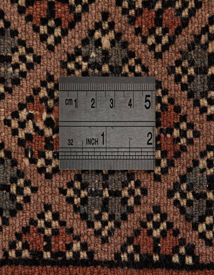 Detail image of  3' 2 x 5' 1  Hand Knotted Bokhara Oriental Wool Rug