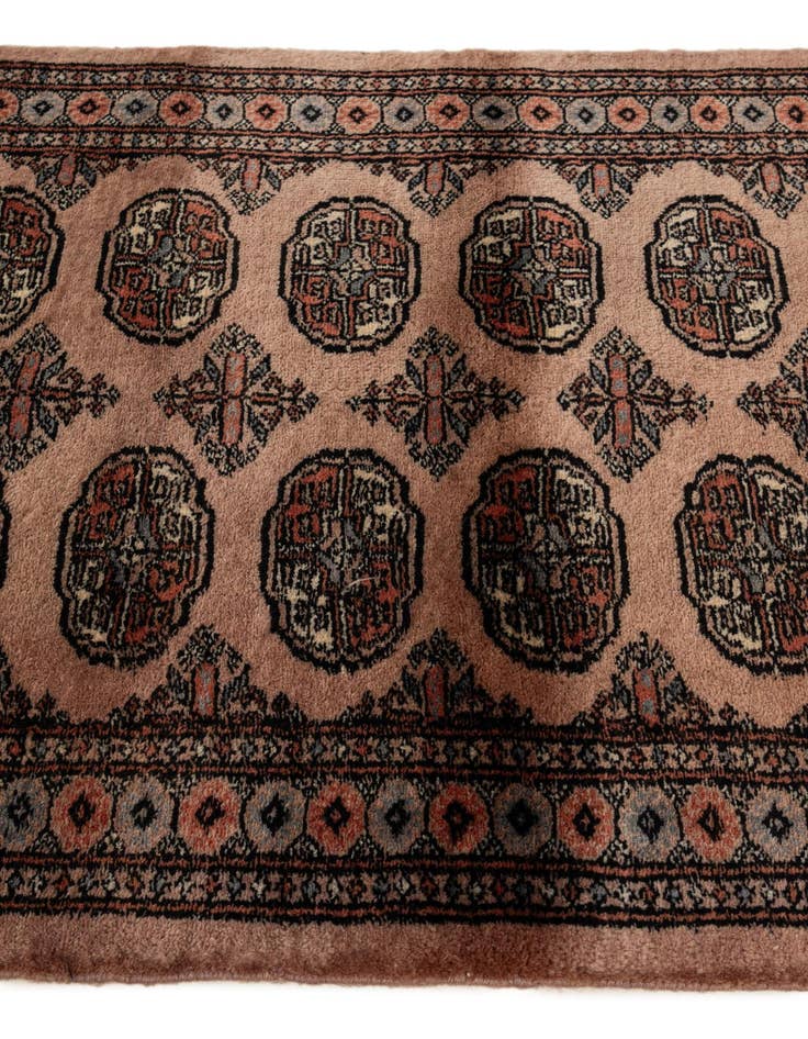 Detail image of  3' 2 x 5' 1  Hand Knotted Bokhara Oriental Wool Rug