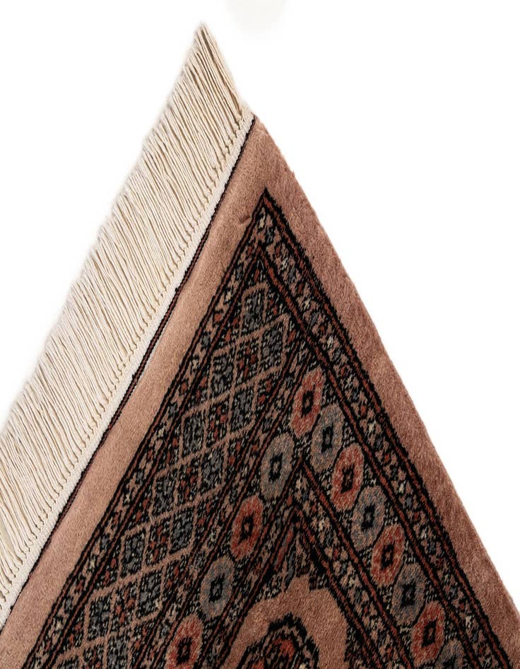 Detail image of  3' 2 x 5' 1  Hand Knotted Bokhara Oriental Wool Rug