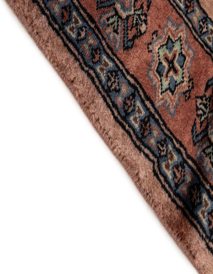 Detail image of  3' 1 x 5'  Hand Knotted Bokhara Oriental Wool Rug