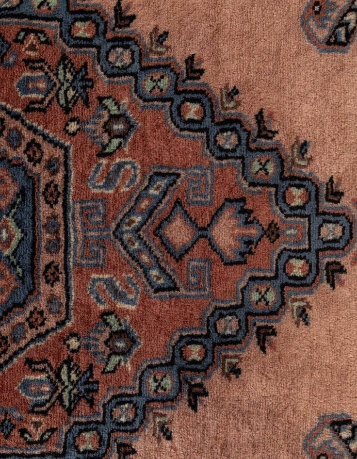 Detail image of  3' 1 x 5'  Hand Knotted Bokhara Oriental Wool Rug