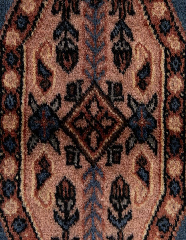 Detail image of  3' 2 x 5' 1  Hand Knotted Bokhara Oriental Wool Rug