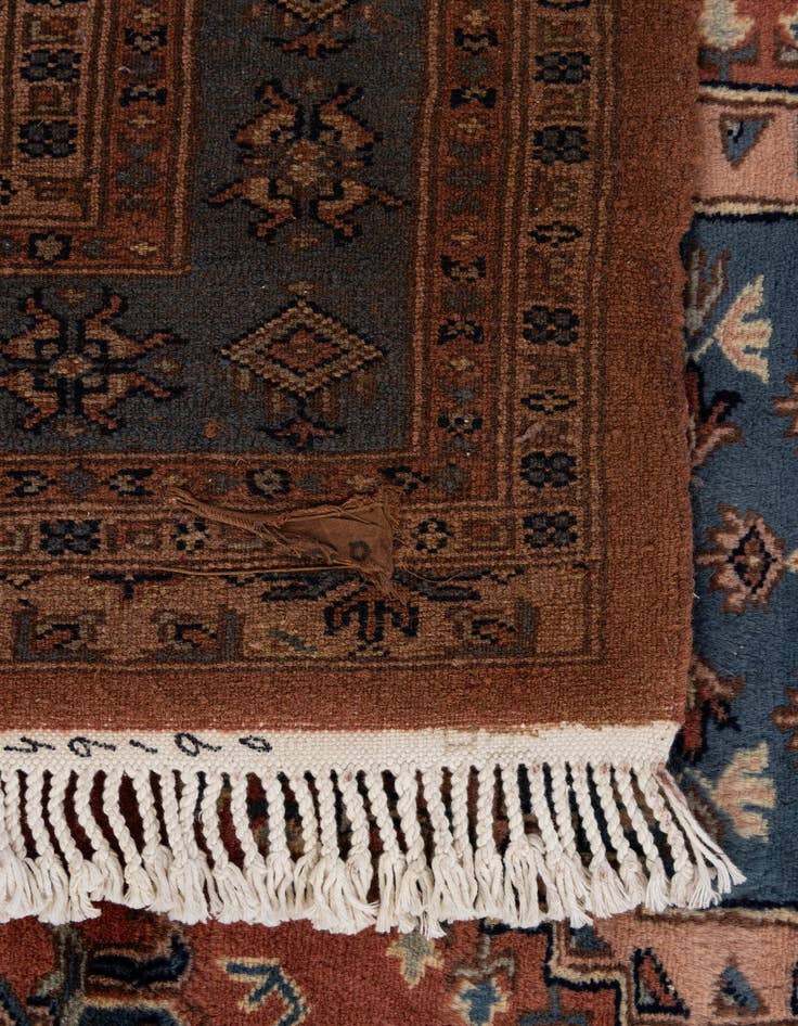 Detail image of  4' 1 x 6'  Hand Knotted Bokhara Oriental Wool Rug