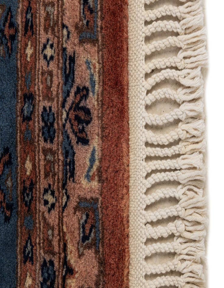 Detail image of  4' 1 x 6'  Hand Knotted Bokhara Oriental Wool Rug