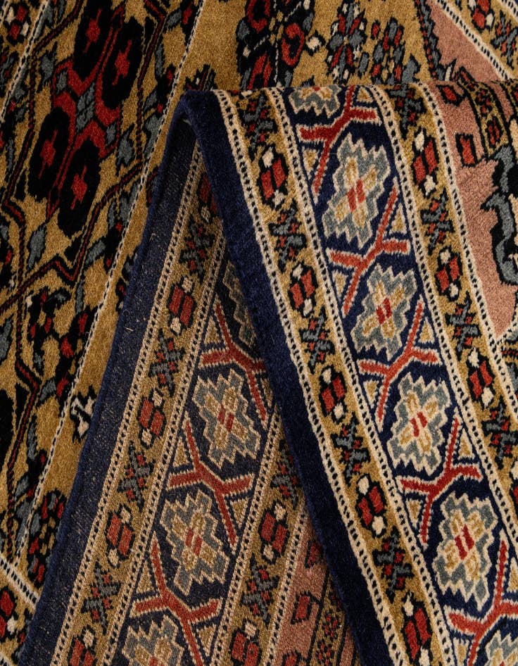 Detail image of  2' 8 x 4' 3  Hand Knotted Bokhara Oriental Wool Rug