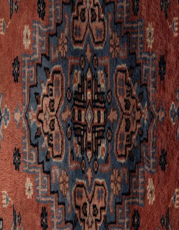 Detail image of  4' 4 x 6' 2  Hand Knotted Bokhara Oriental Wool Rug