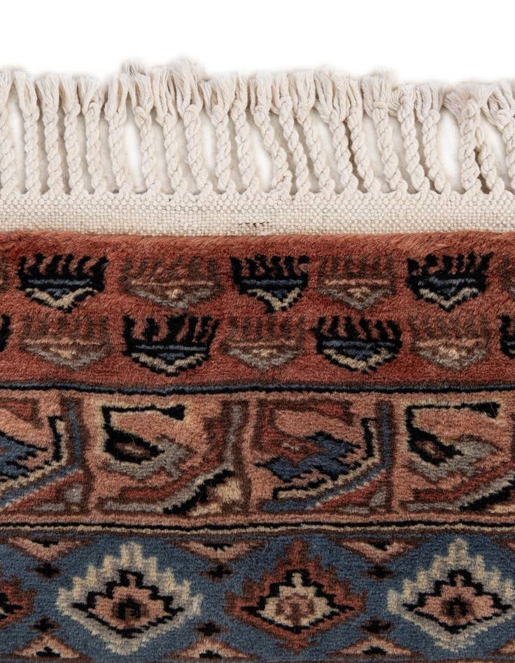 Detail image of  4' 4 x 6' 2  Hand Knotted Bokhara Oriental Wool Rug