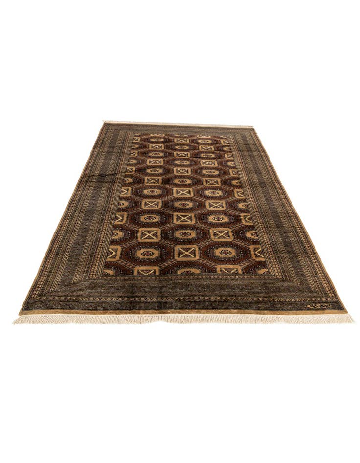 Detail image of  7' x 10' 10  Hand Knotted Bokhara Oriental Wool Rug