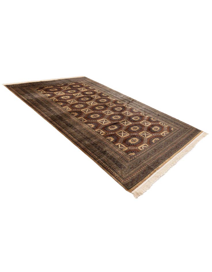 Detail image of  7' x 10' 10  Hand Knotted Bokhara Oriental Wool Rug